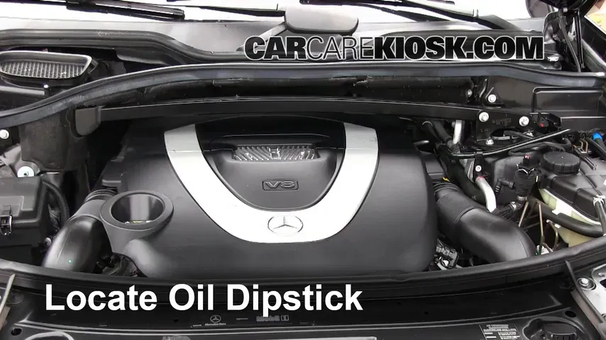 2009 Mercedes-Benz GL450 4.6L V8 Huile Vérifier le niveau de l'huile